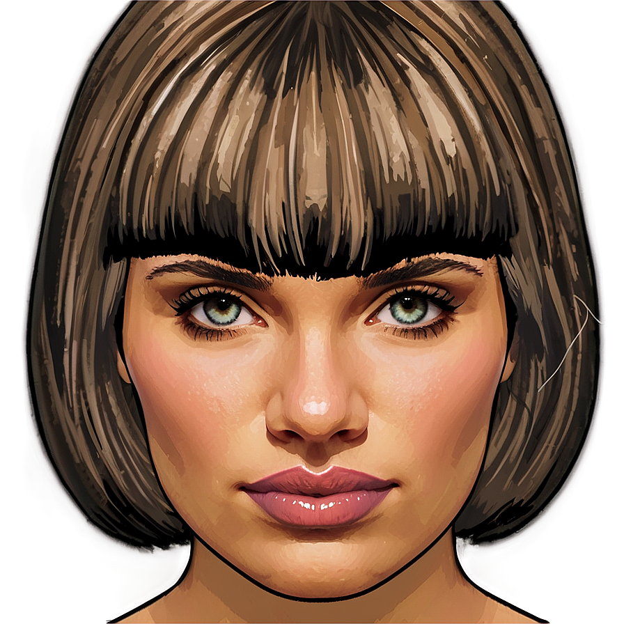 Bangs For Oval Face Png 05252024 PNG