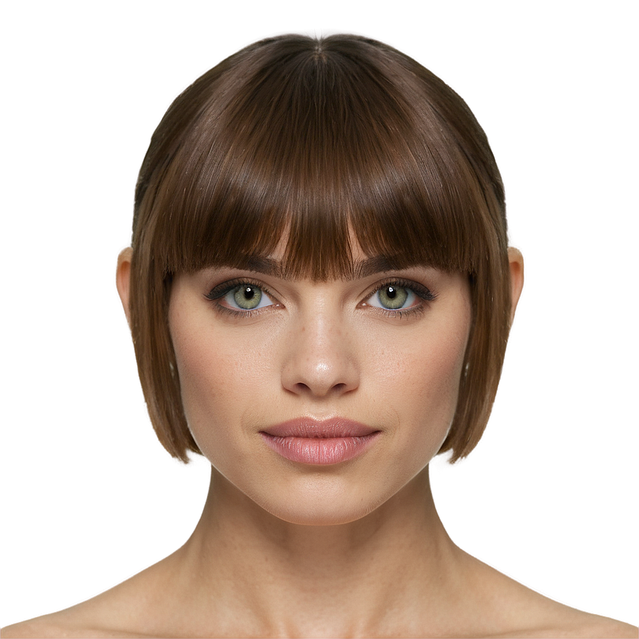 Bangs For Oval Face Png Vuu2 PNG