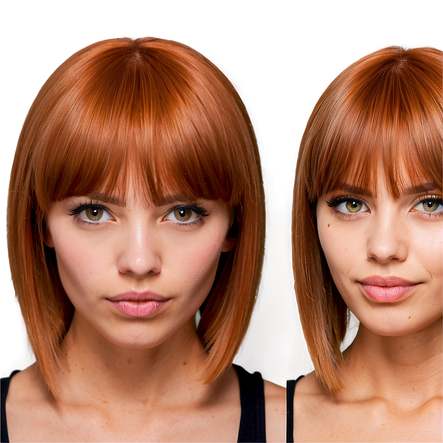 Bangs For Round Face Png Bmx50 PNG