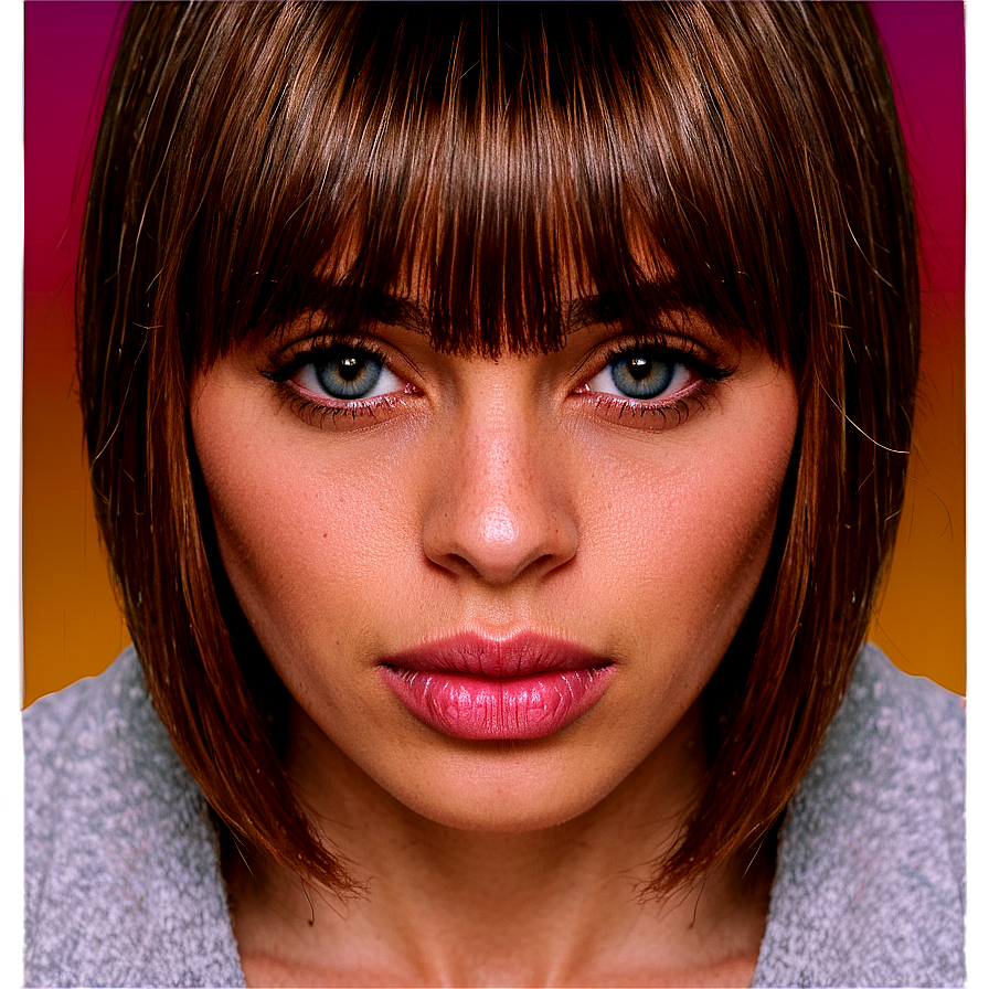 Bangs For Thin Hair Png Tyf PNG