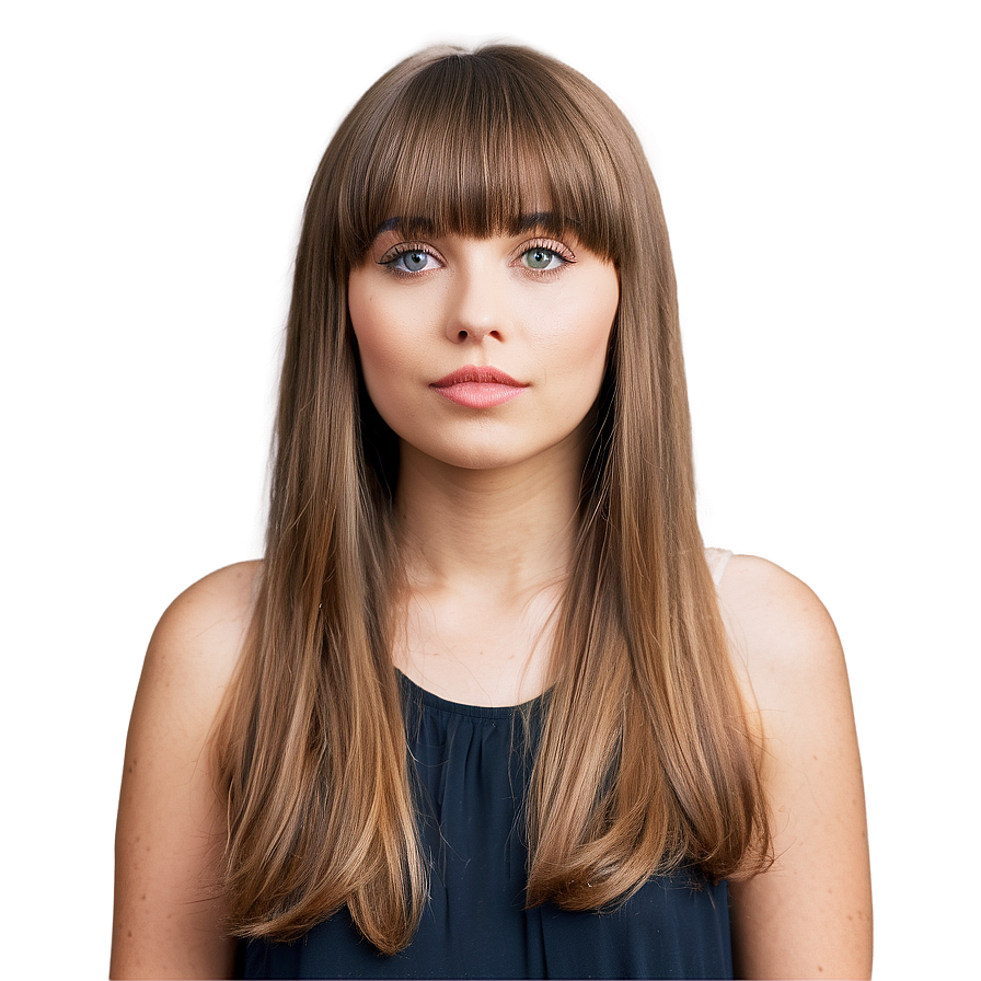 Bangs Hairstyle Inspiration Png 05252024 PNG
