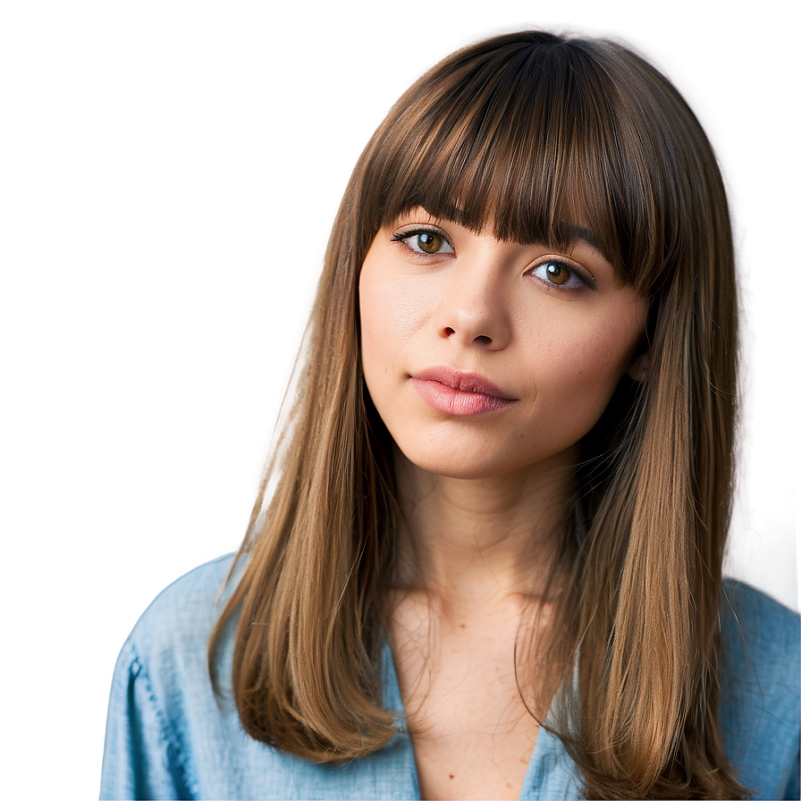 Download Bangs Hairstyle Inspiration Png 60 | Wallpapers.com