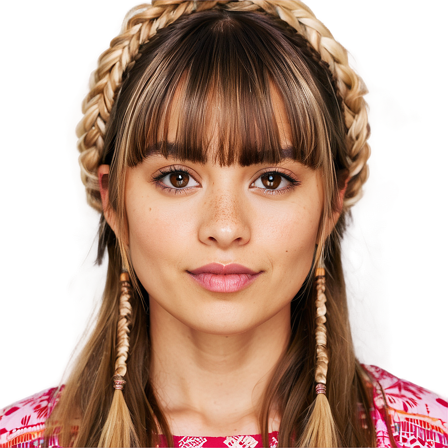 Bangs With Braid Ideas Png Oxx PNG