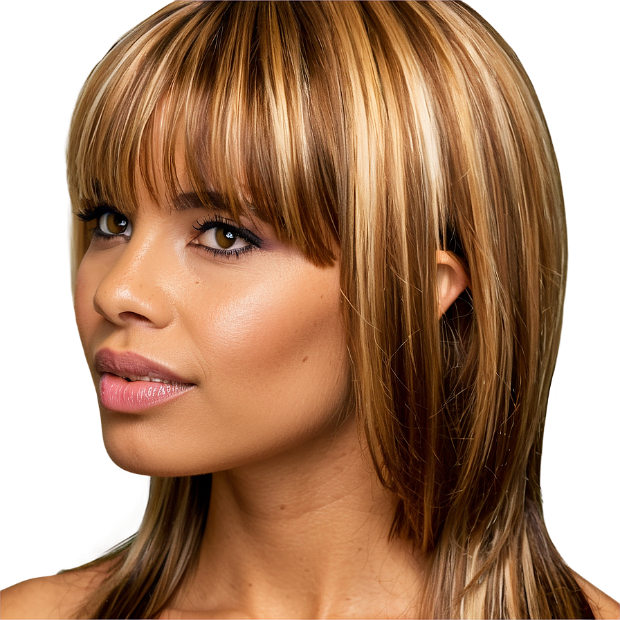 Bangs With Highlights Png 05252024 PNG