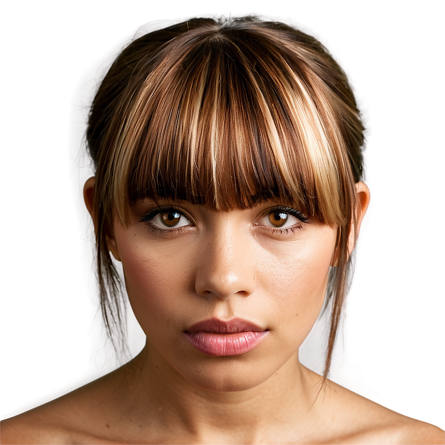Bangs With Highlights Png 37 PNG