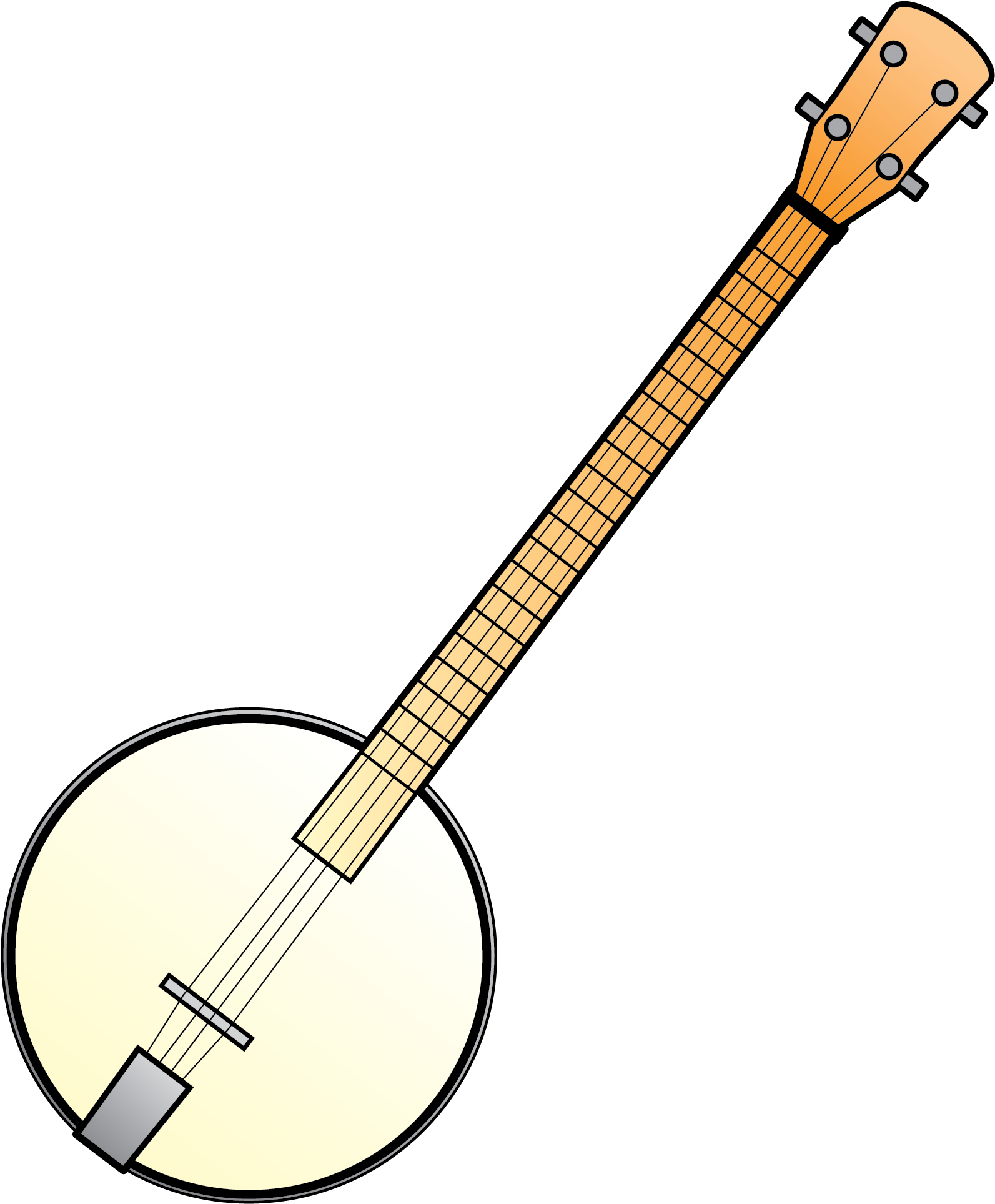 Banjo Illustration Graphic PNG