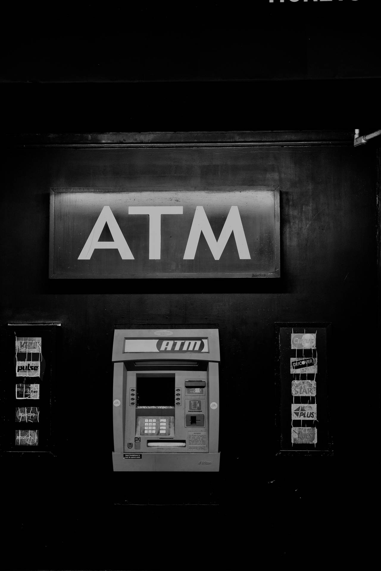 Máquinade Cajero Automático Del Banco. Fondo de pantalla
