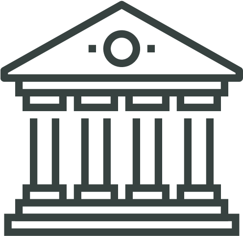 Bank Icon Classic Architecture PNG