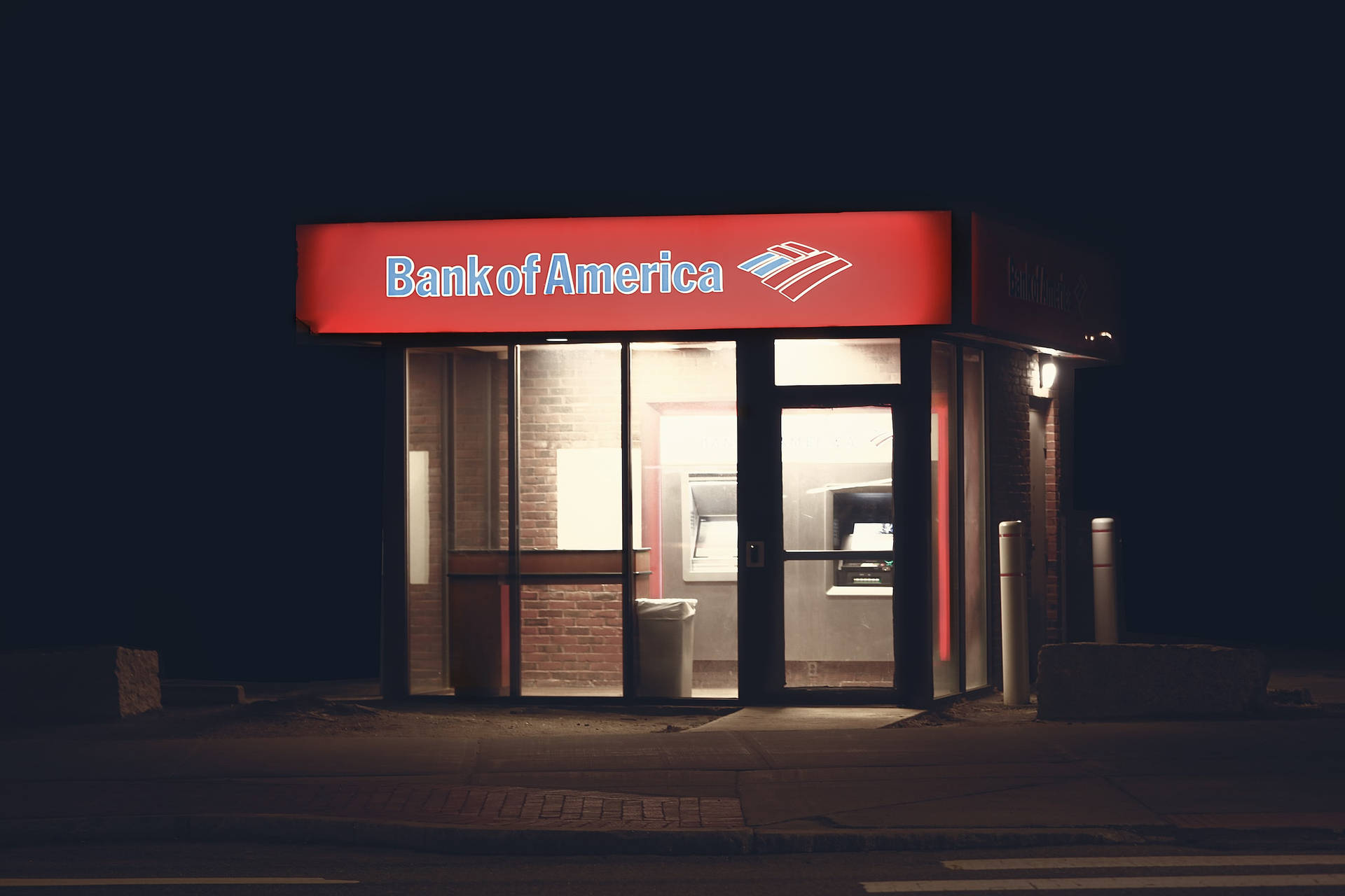 Bank Of America Atm Machine Booth Picture