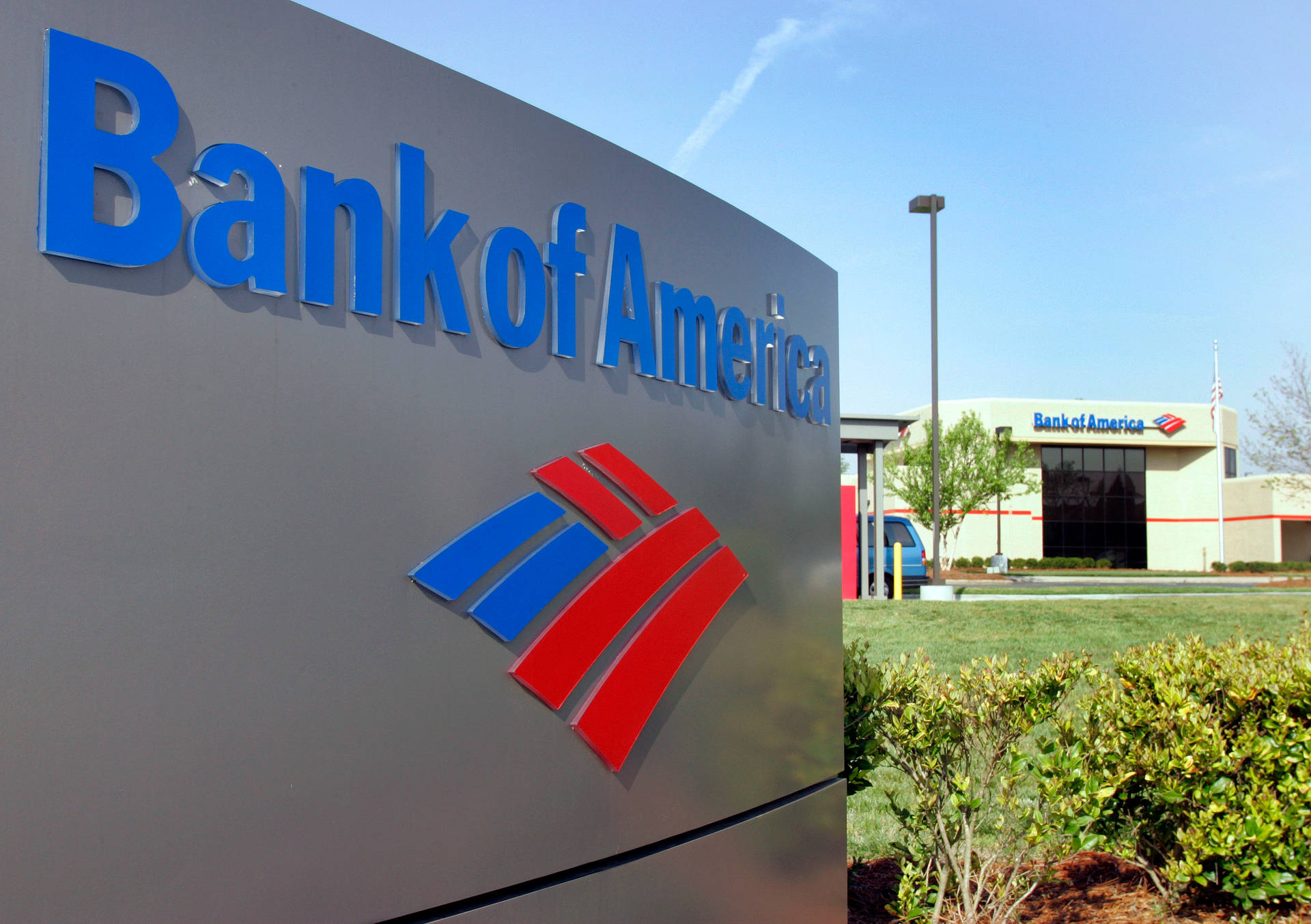 Bank Of America Ground Signage Picture