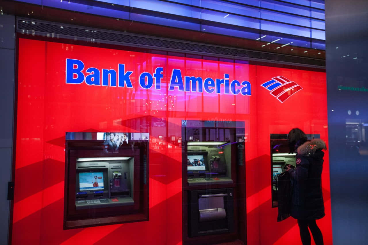 Imagemdo Bank Of America Com O Tema De Banco
