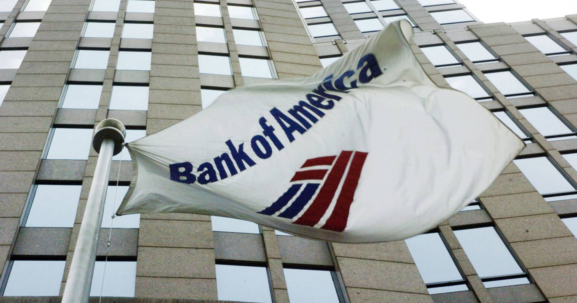 Bank Of America White Flag Background