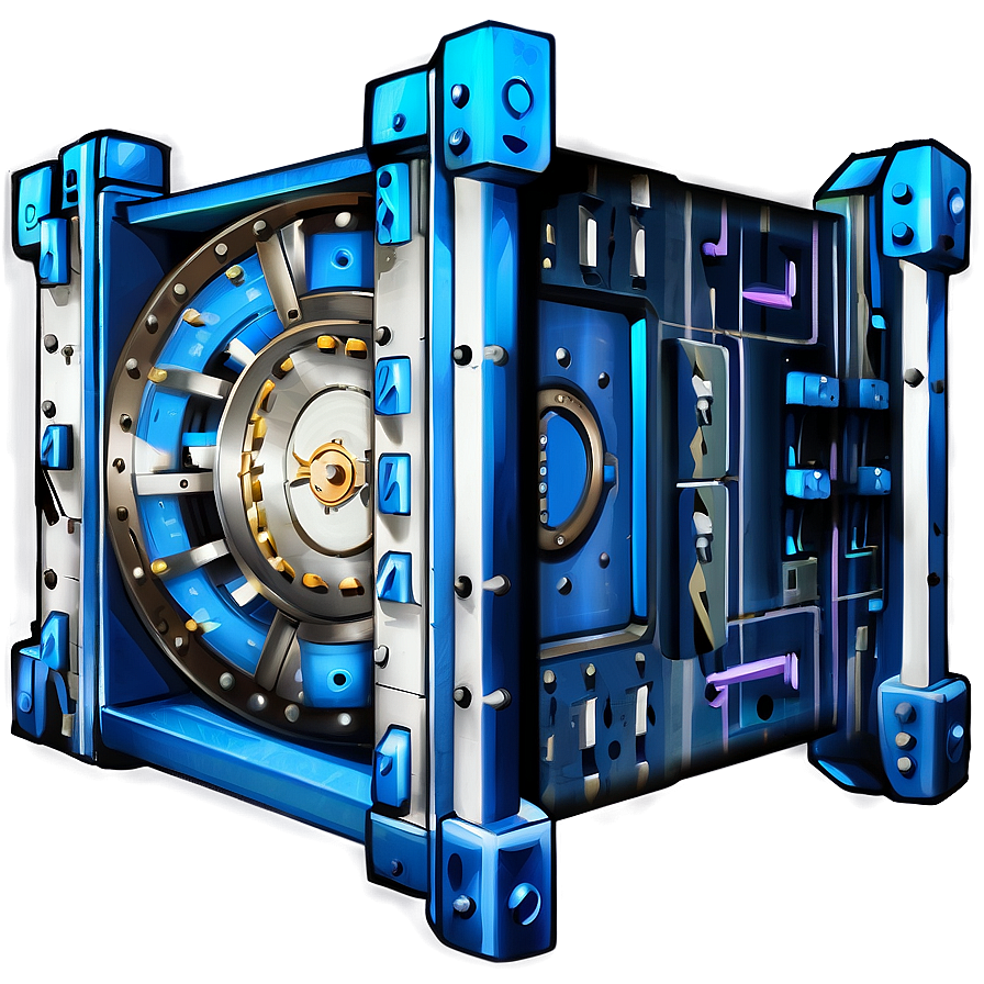 Bank Vault Blueprint Png 06262024 PNG