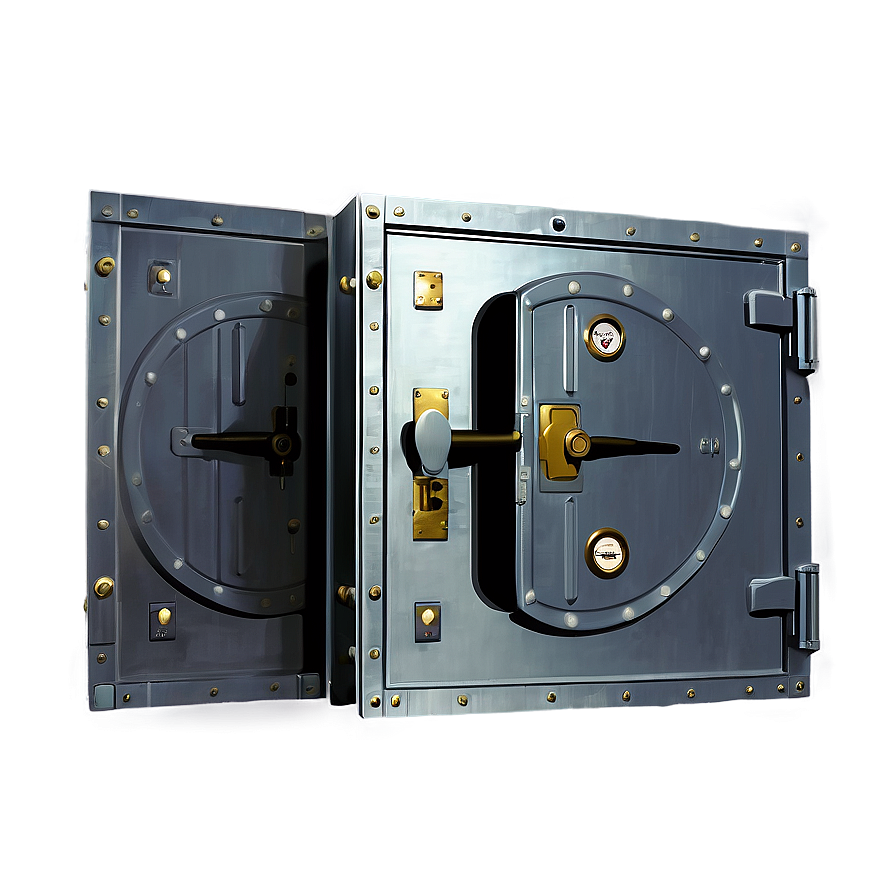 Bank Vault Door Open Png 06262024 PNG