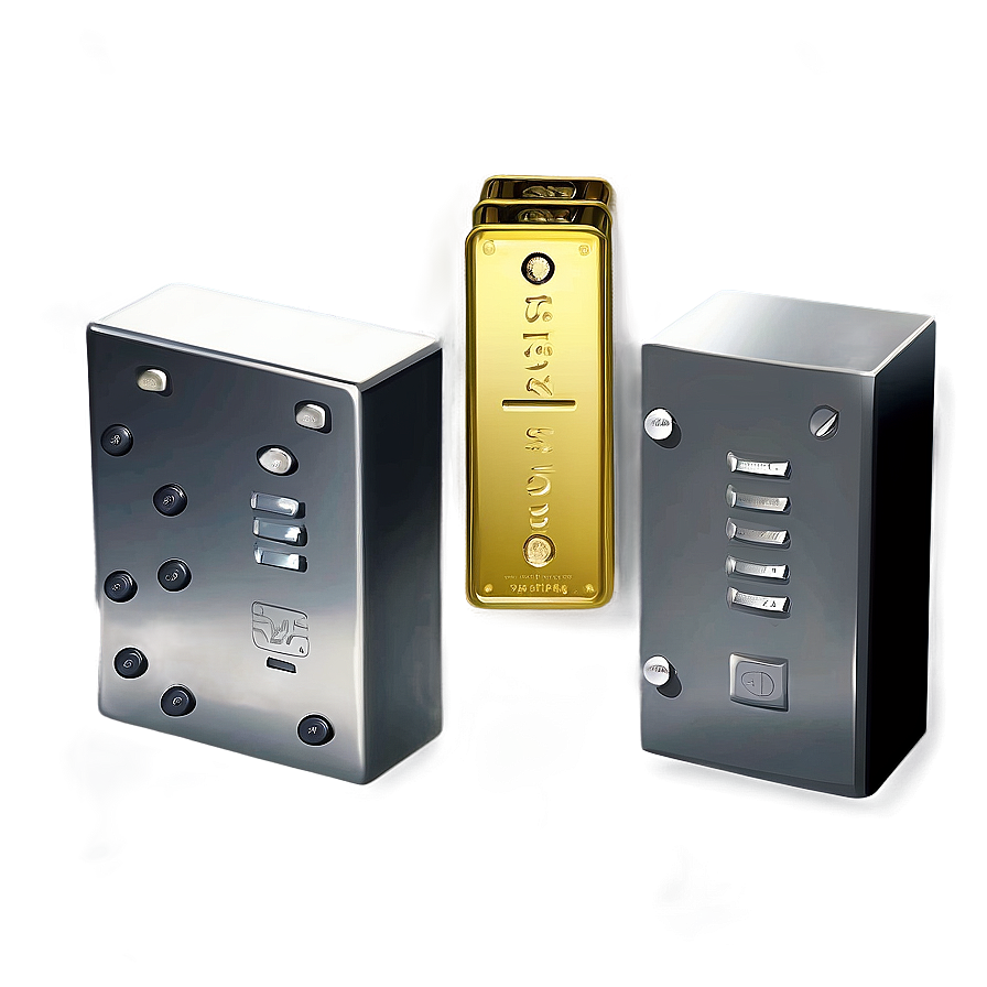 Bank Vault Gold Bars Png 06262024 PNG