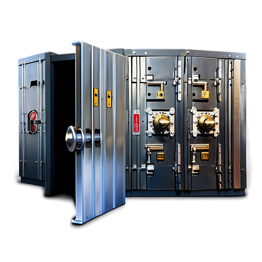 Bank Vault With Guard Png Pvw PNG