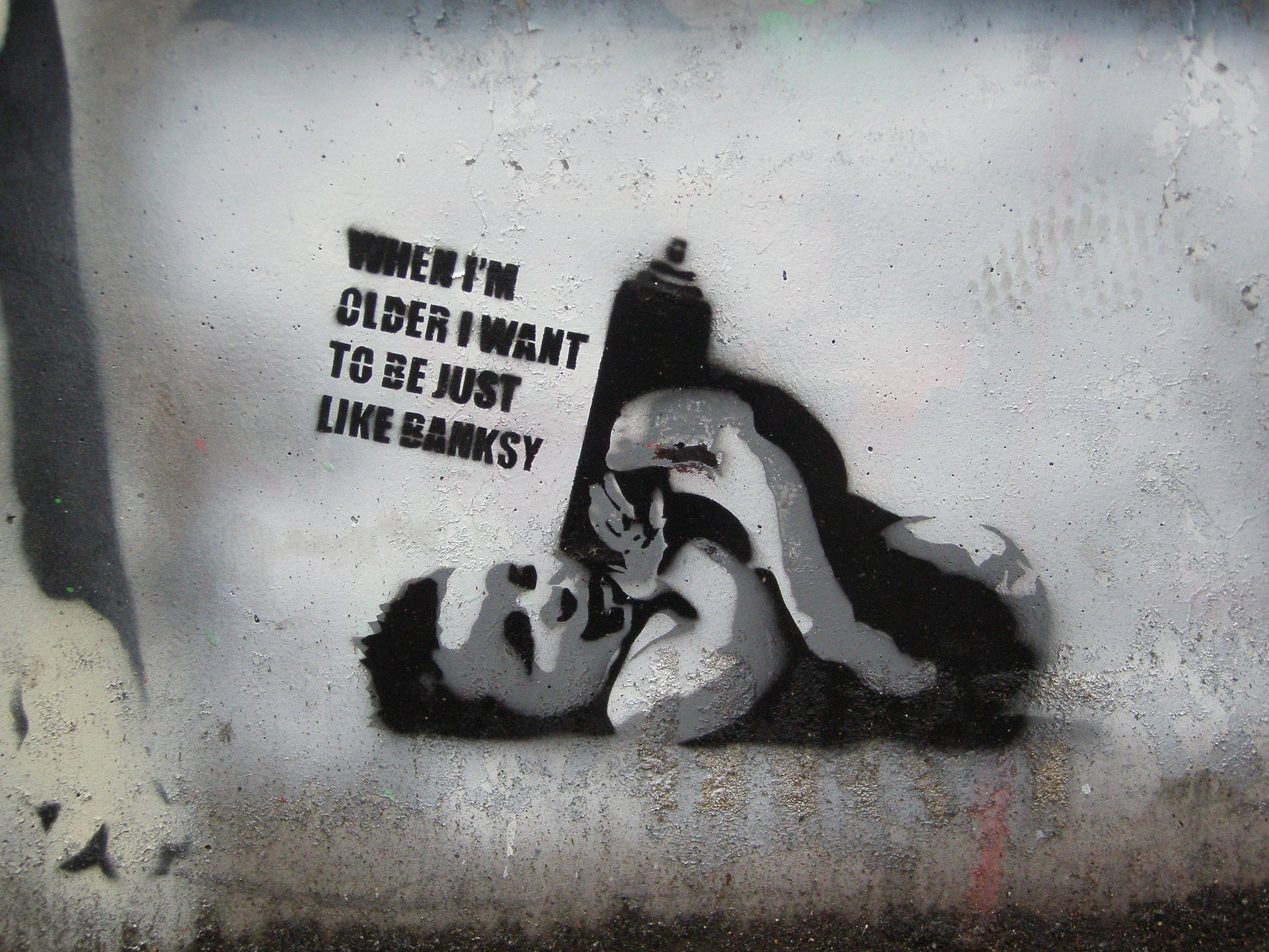 Banksy Baby Dreams Wallpaper