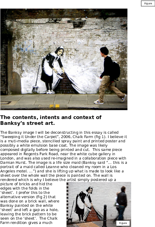 Banksy Maid Sweeping Under Carpet PNG