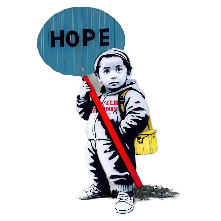 Banksy There Is Always Hope Png Xsf PNG