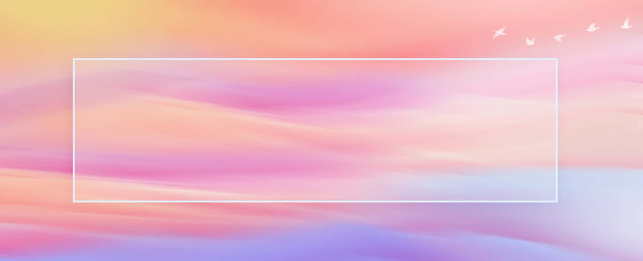 A Pink And Blue Abstract Background With A Square Frame