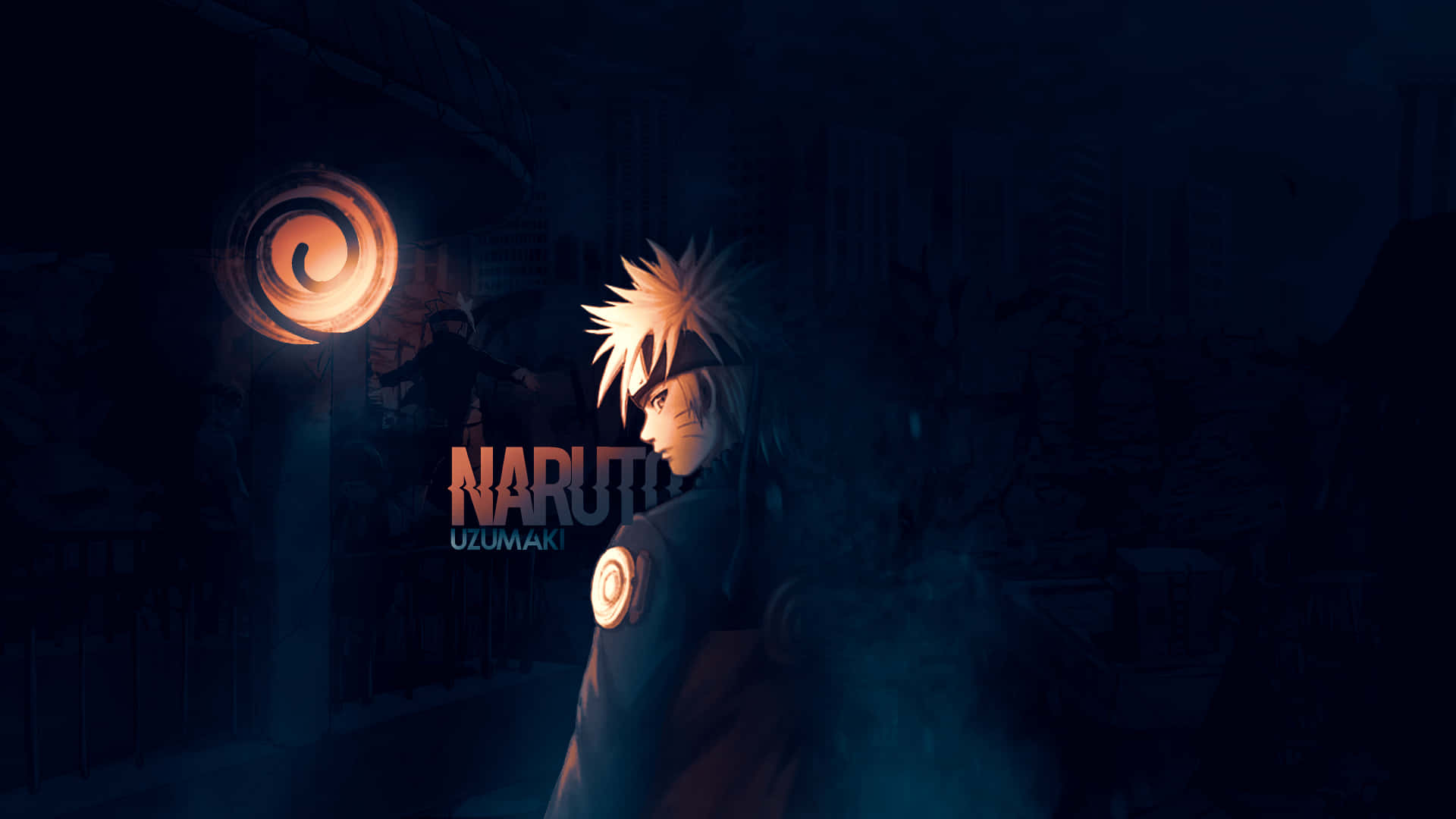 Fondode Banner Estético Negro De Naruto.