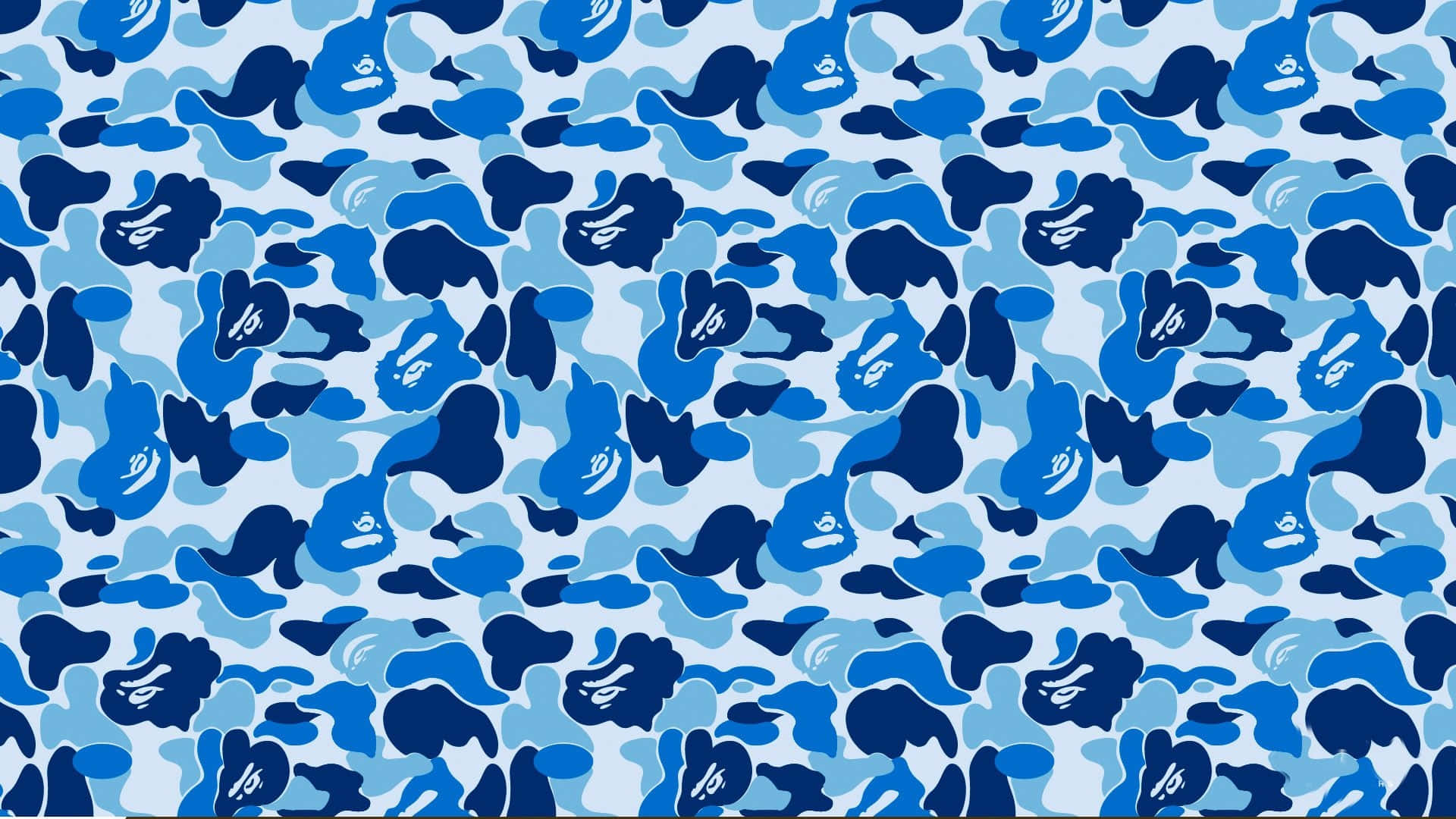 A white Bape camo pattern contrasted against a black background Wallpaper