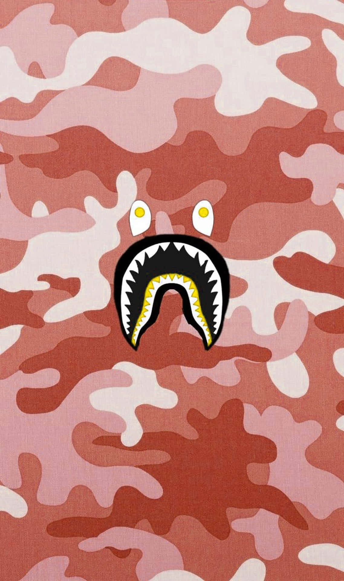 Bape Camouflage Shark Graphic Wallpaper