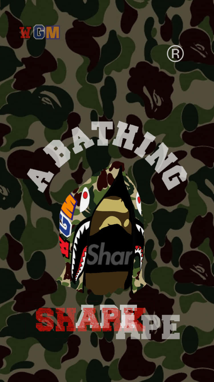 Look fashionable with the BAPE iPhone Wallpaper