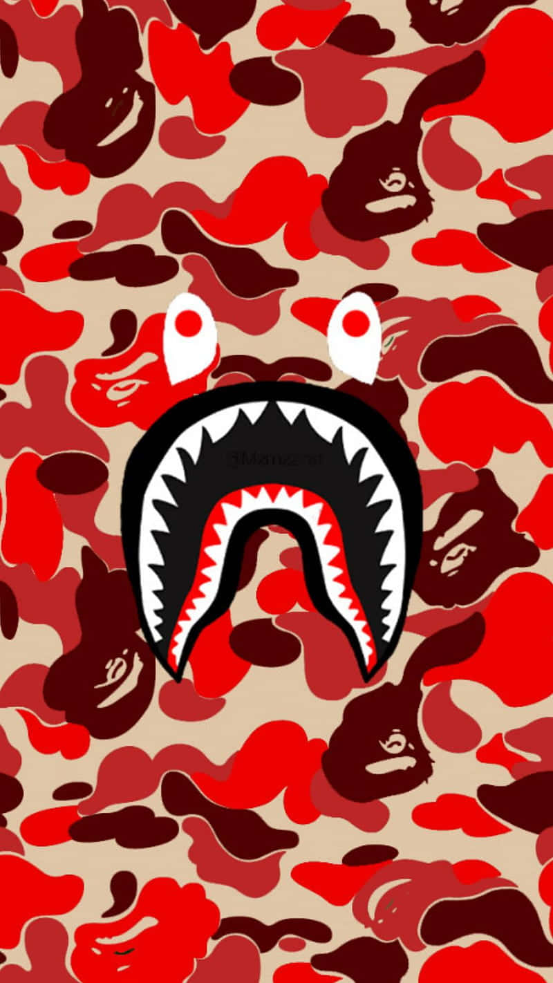 Einbadeape Shark Camo Hintergrundbild Wallpaper