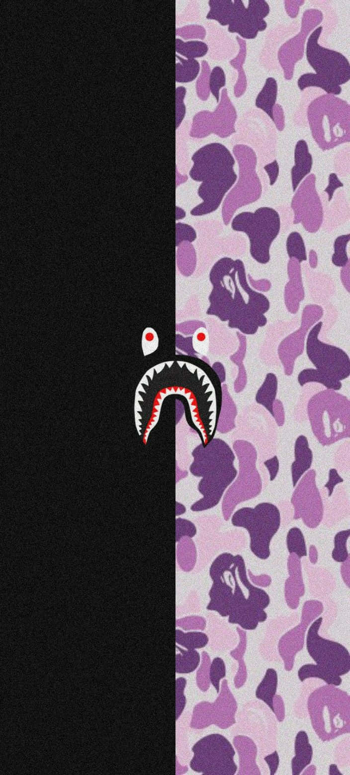 Bape purple camo shark supreme HD phone wallpaper  Peakpx
