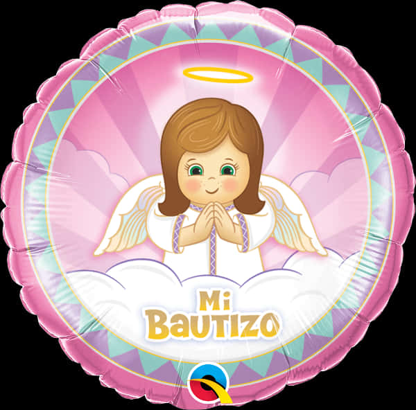 Baptism Angel Balloon PNG