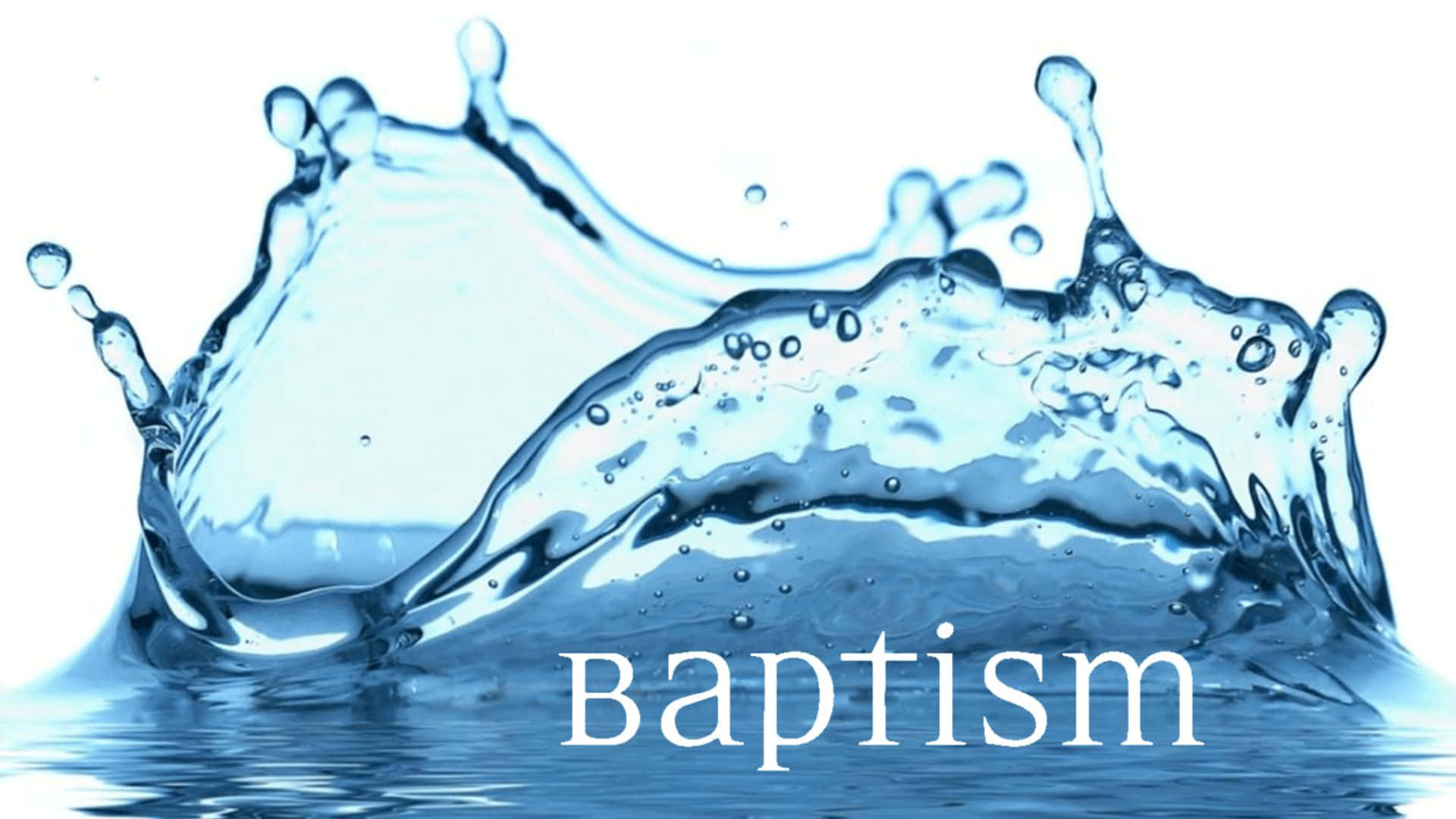 Baptism Background Water Splash