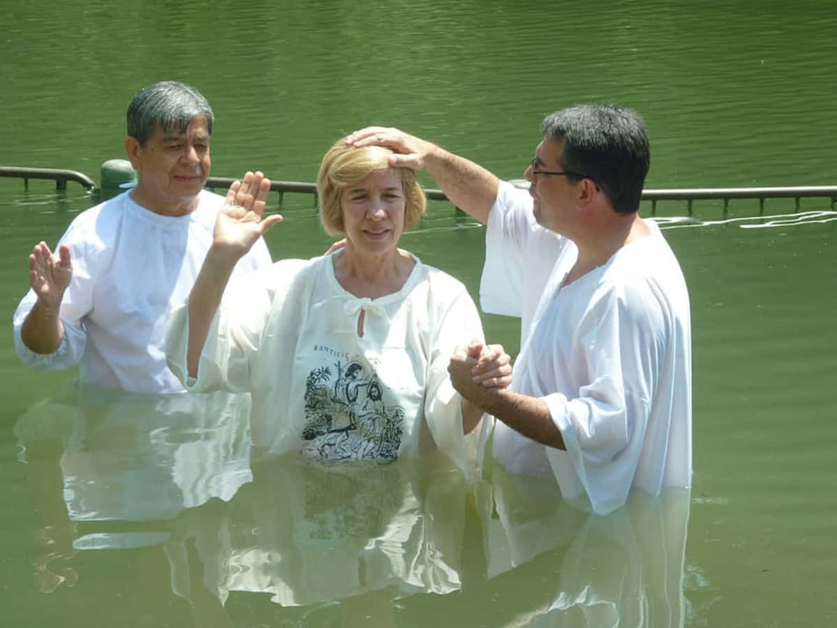 “A beautiful moment of baptism and water sanctification"
