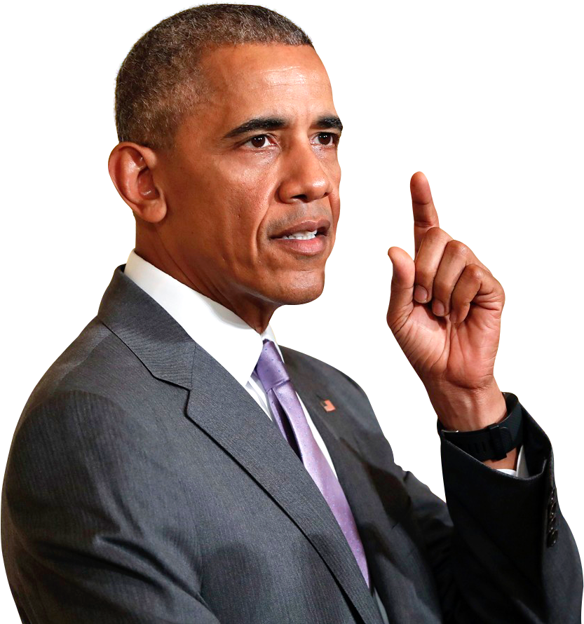 Barack Obama Gesture Speaking PNG