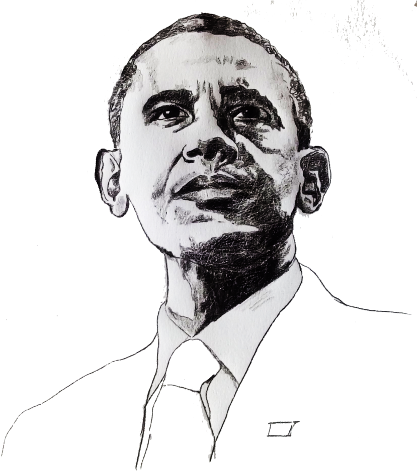 Barack Obama Illustration PNG