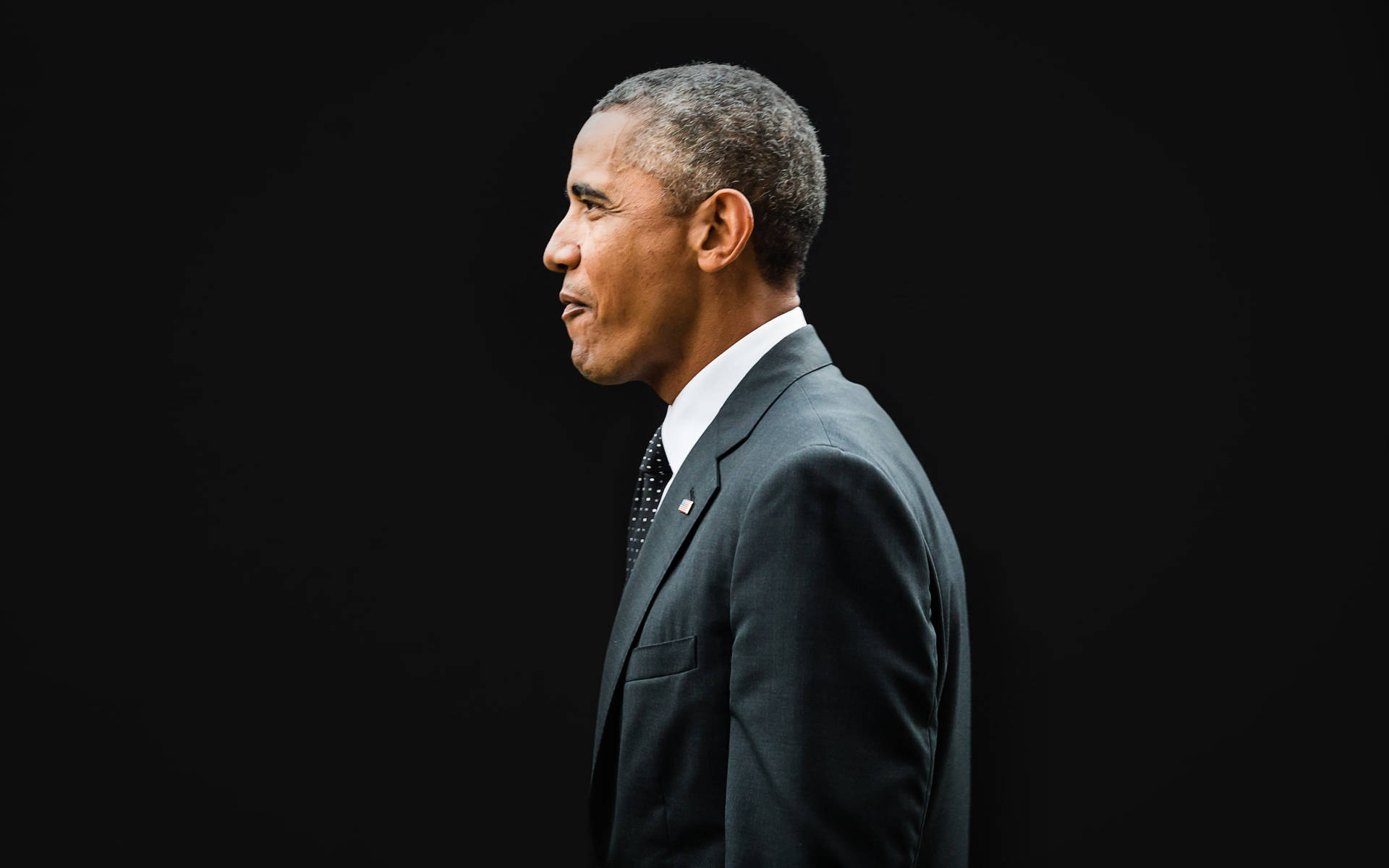 Barack Obama Side View Photograph