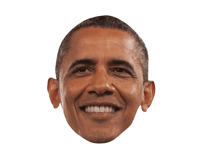 Barack Obama Smiling Portrait PNG