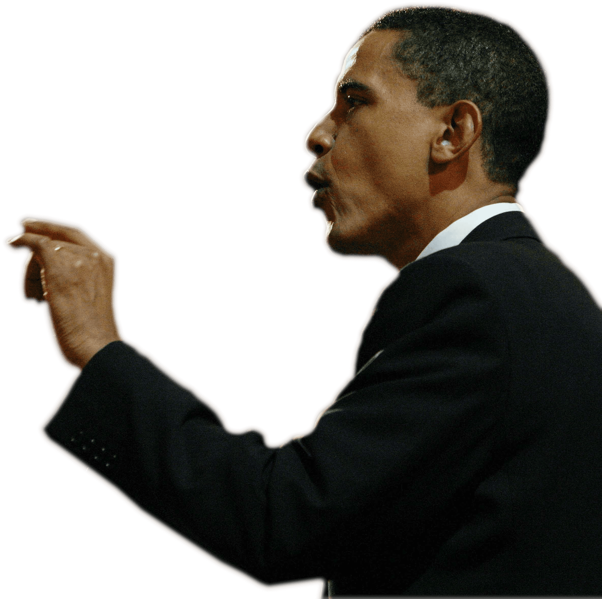 Barack Obama Speaking Gesture PNG