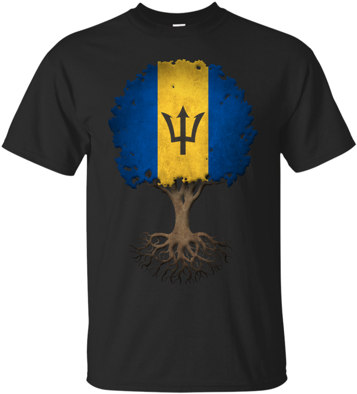 Download Barbados Flag Tree Roots T Shirt Design | Wallpapers.com