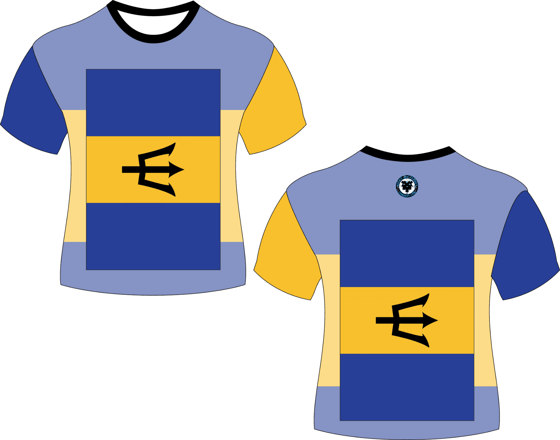 Barbados Inspired T Shirt Designs PNG