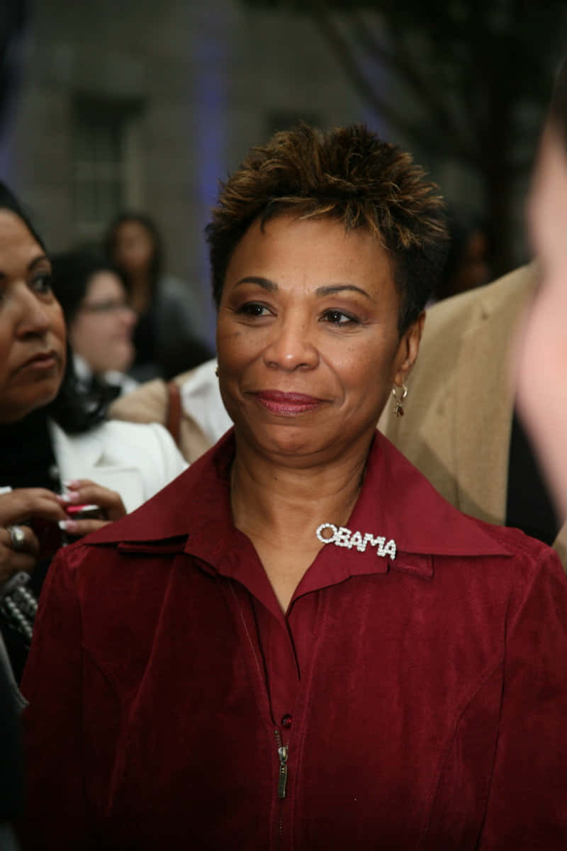 Barbara Lee Expresses Support with Obama Pin Wallpaper