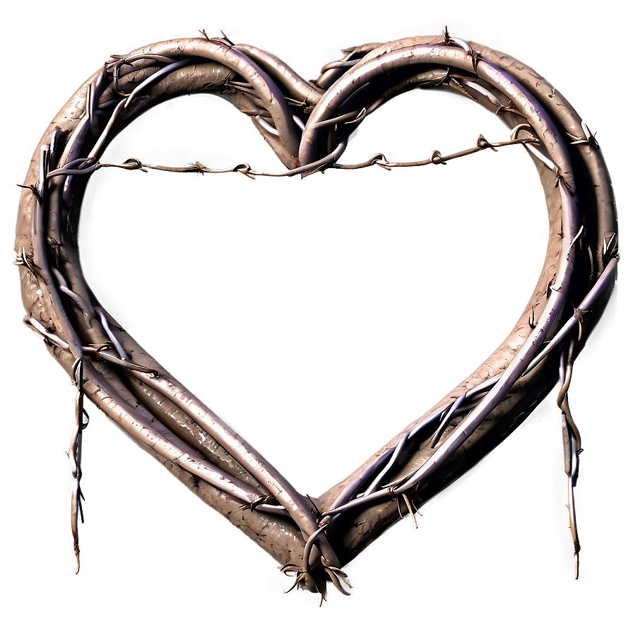 Download Barbed Wire Heart Png Lms78 | Wallpapers.com