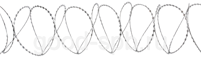 Barbed Wire Looped Security Barrier PNG