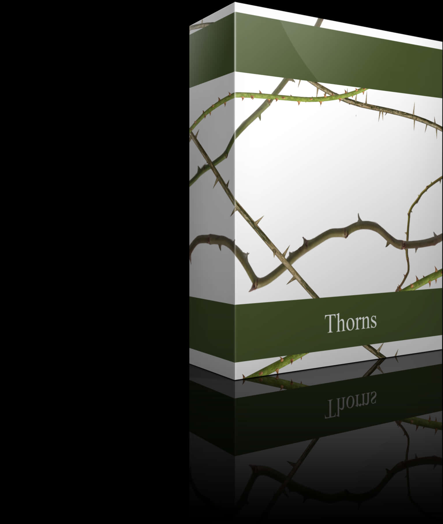 Barbed Wire Thorns Product Box Design PNG