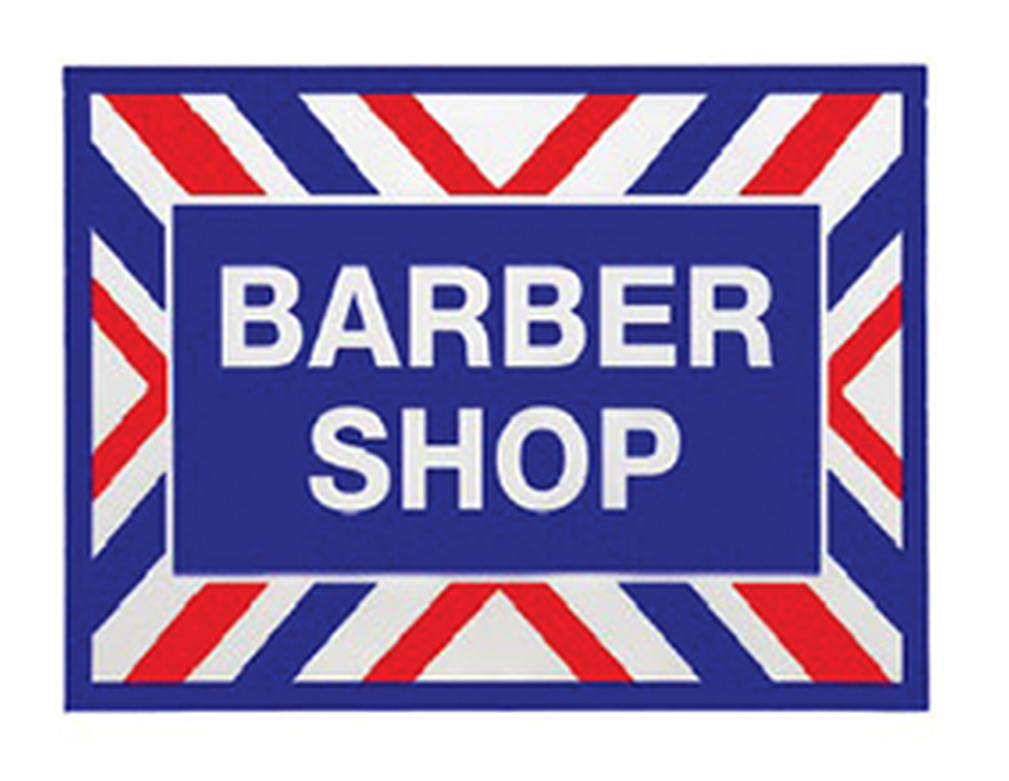 Barber Shop Sign Classic Design PNG