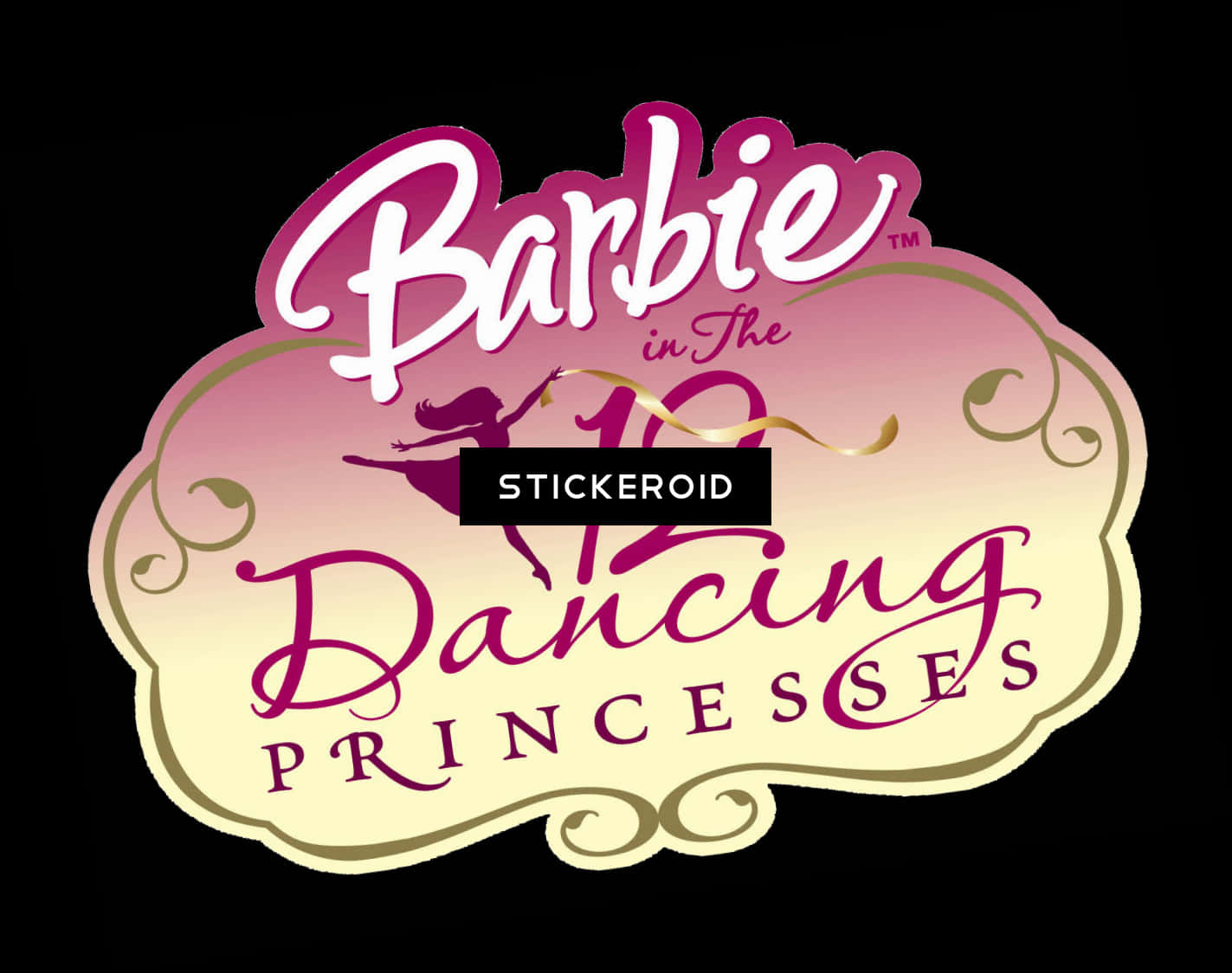 Barbie Dancing Princesses Logo PNG