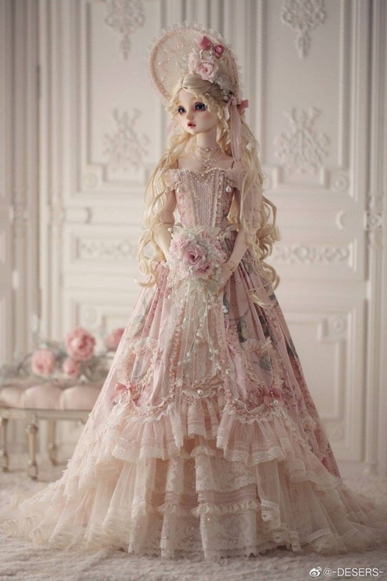 Barbie Doll In Princess Lolita Gown Wallpaper