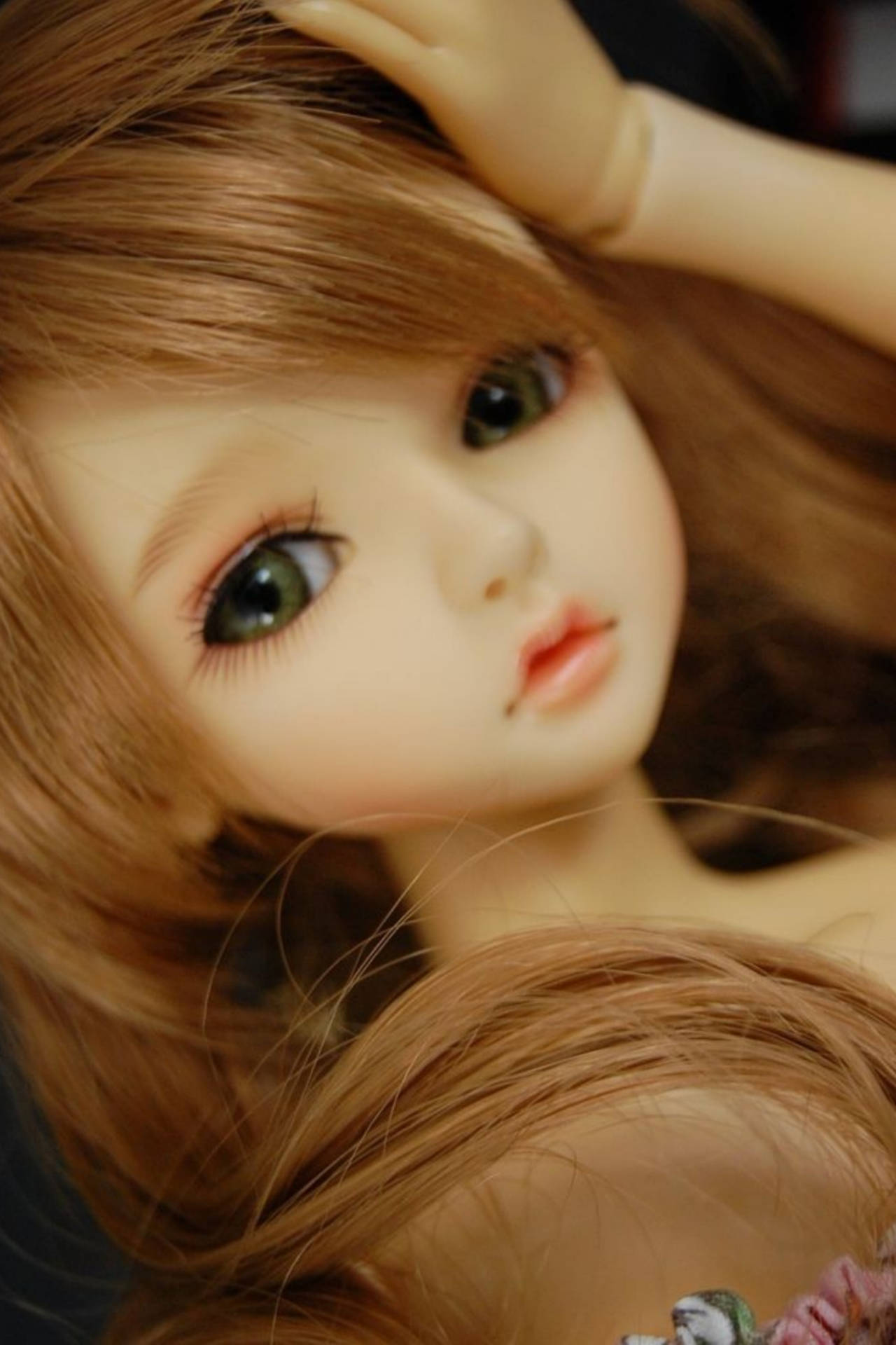 Barbie Doll With Cute Pouty Lips Wallpaper