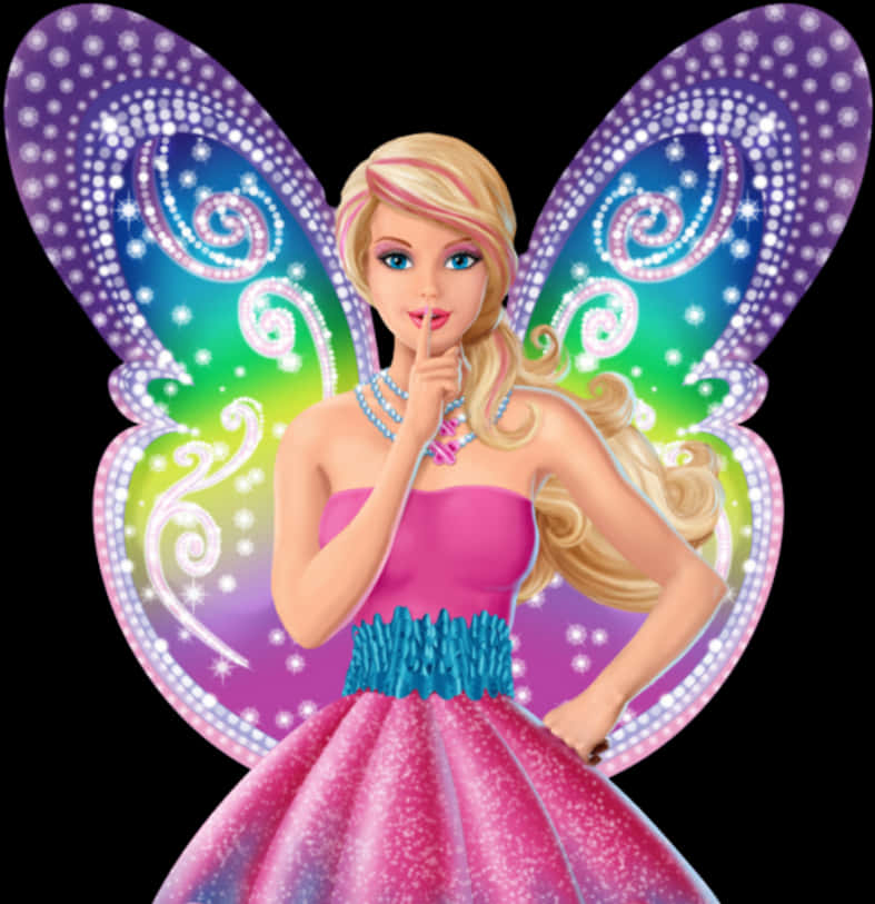 Barbie Fairy Secret Gesture PNG