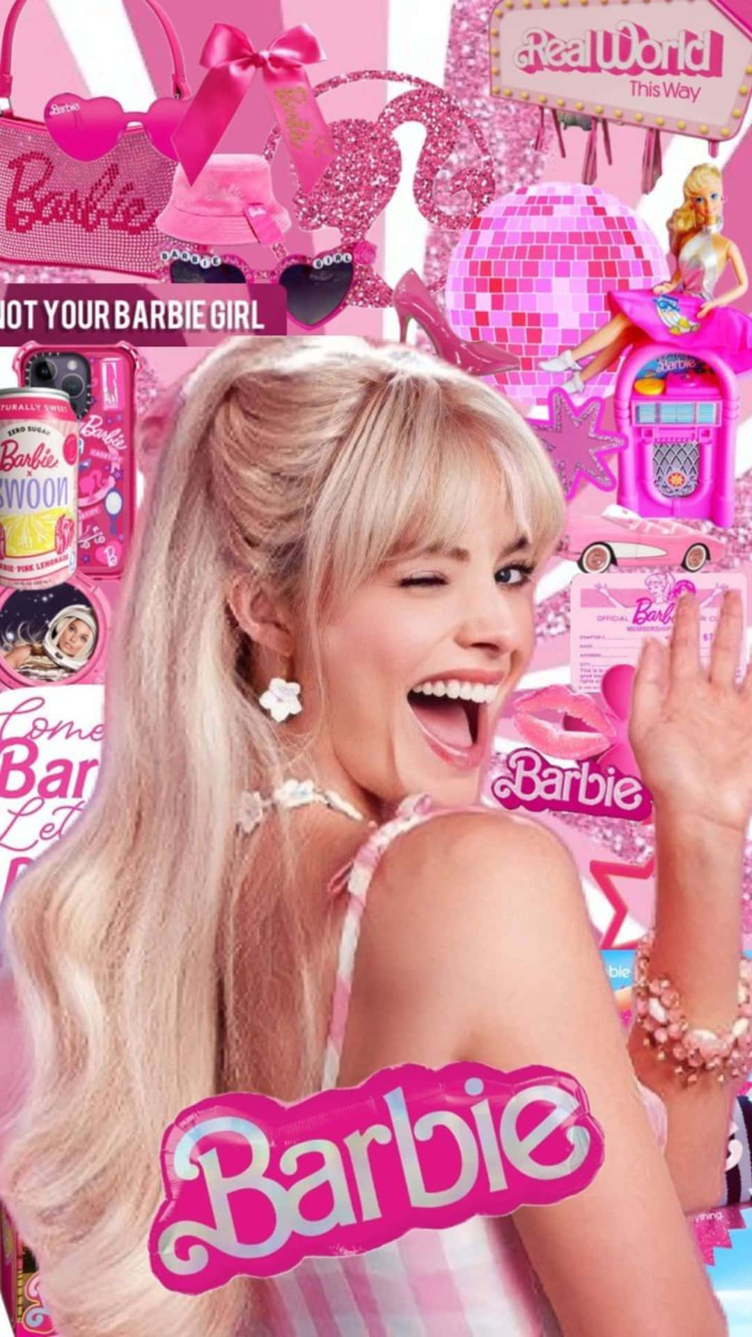 Barbie Girl Aesthetic Collage Wallpaper